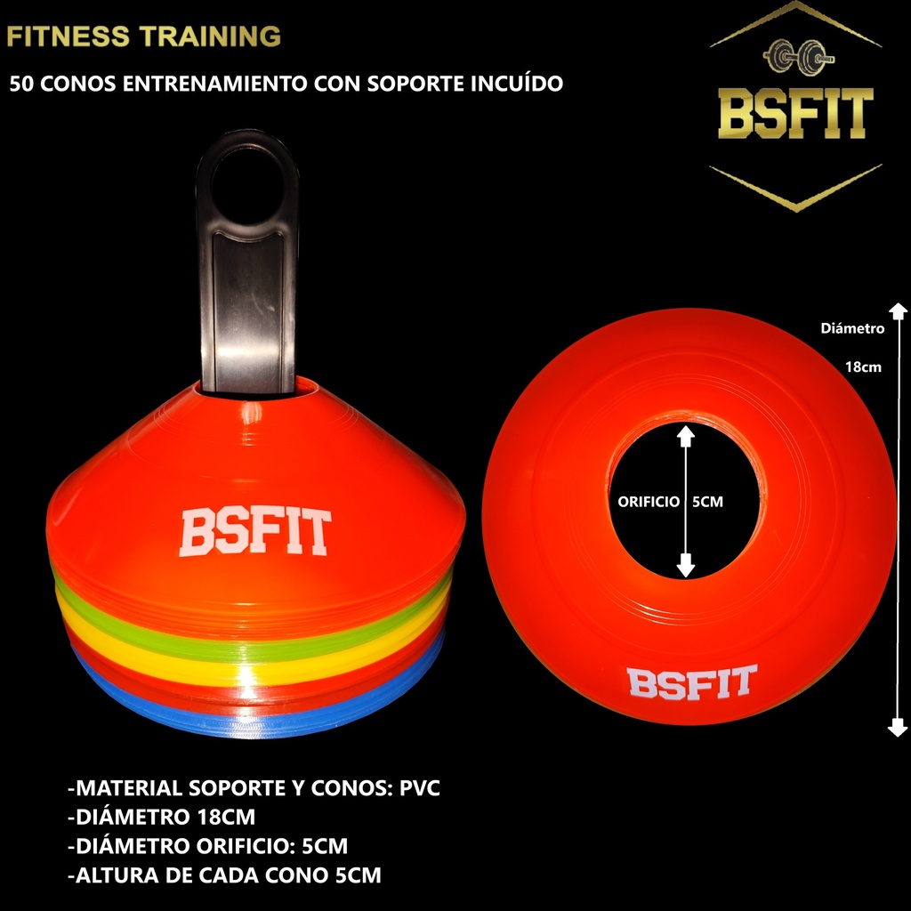 BSFIT CONO TORTUGA X 50 PCS multicolor 1 Ud