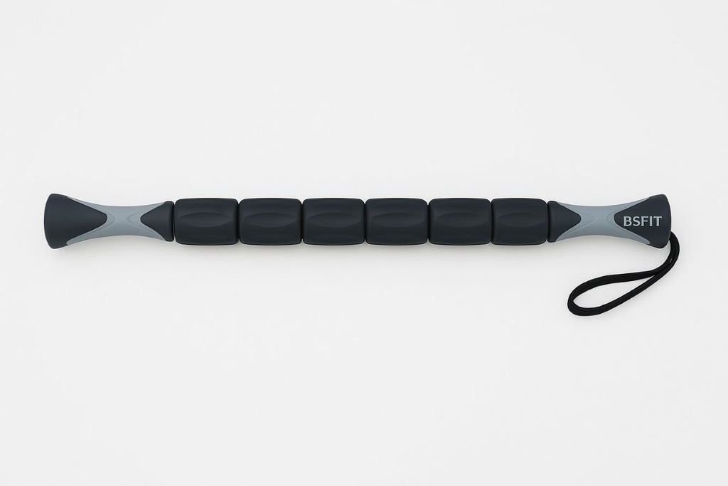 BSFIT Set elongacion foam roller Rodillo de Masaje Muscular de Espuma Suave + rodillo soft stick , Yoga, Pilates