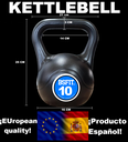 BSFIT® pesas rusas Mancuernas - Kettlebells para Musculación y Entrenamiento de Fuerza - Kettlebel plástico relleno de cemento - Gimnasio en Casa