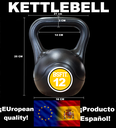 BSFIT® pesas rusas Mancuernas - Kettlebells para Musculación y Entrenamiento de Fuerza - Kettlebel plástico relleno de cemento - Gimnasio en Casa
