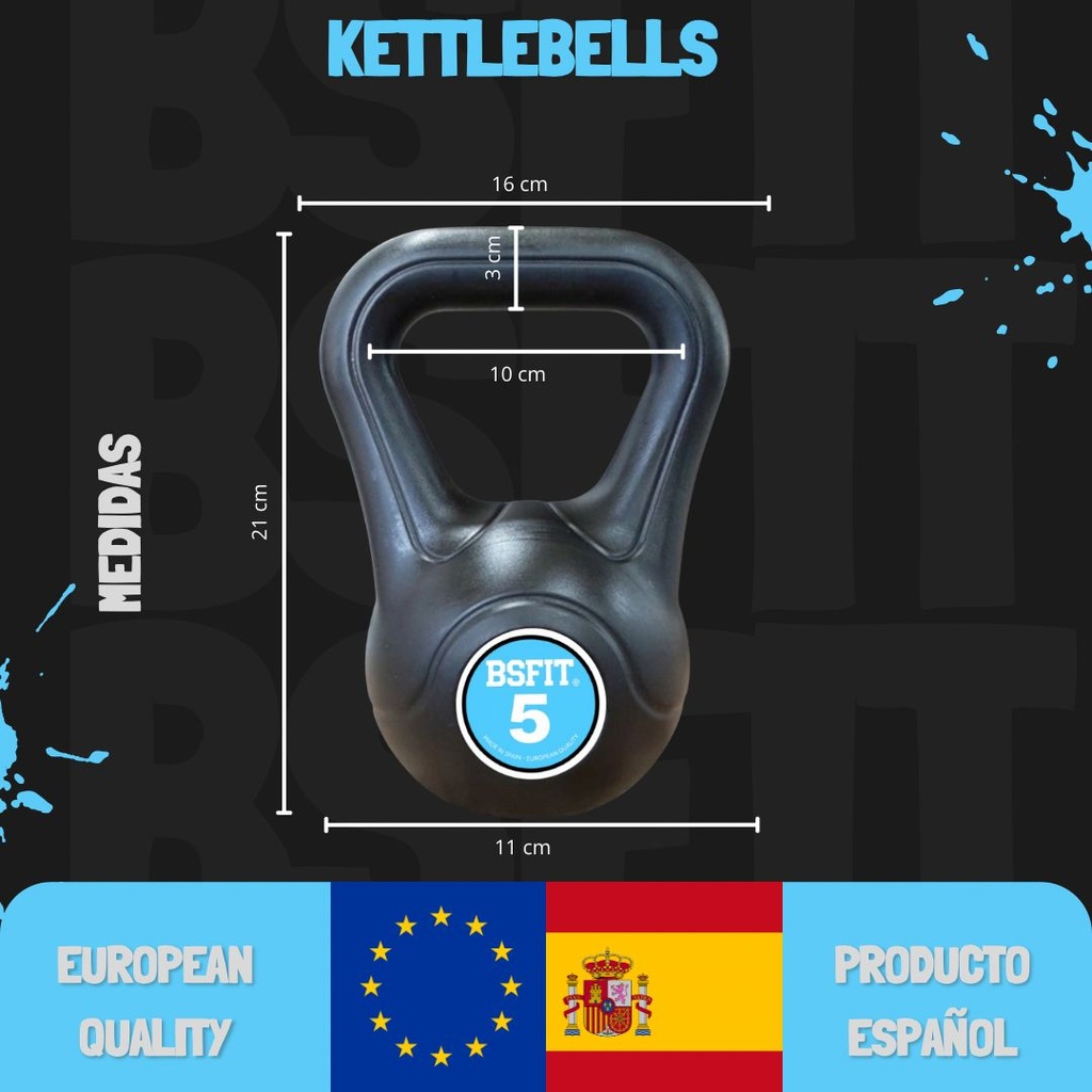 SET DE TODAS LA PESAS RUSAS (SON 8 PESAS DE PESOS DIFERENTES)