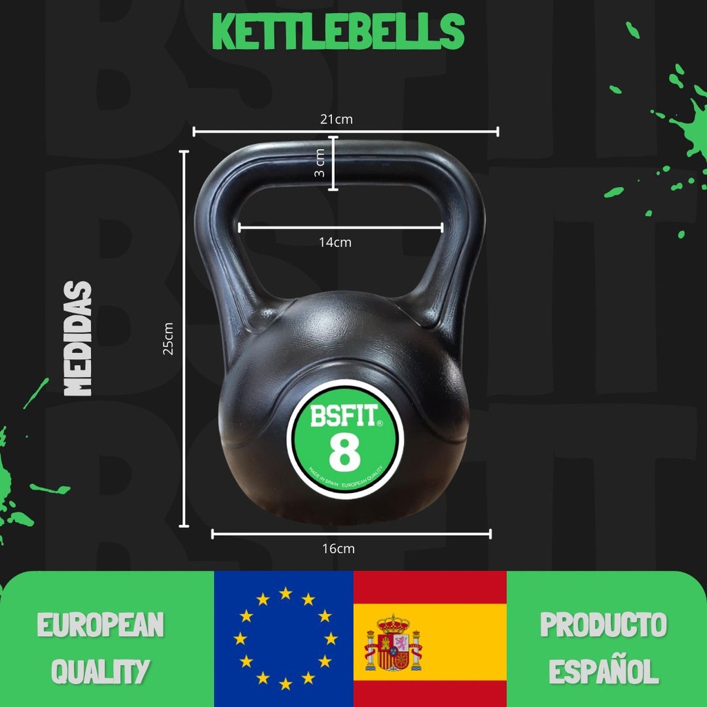 SET DE TODAS LA PESAS RUSAS (SON 8 PESAS DE PESOS DIFERENTES)