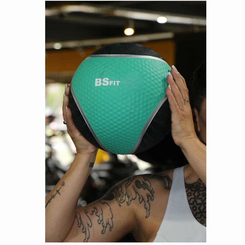 BSFIT Balón Medicinal de caucho Pro – de 1 kg a 5 kg Pelota con rebote Balón Antideslizante