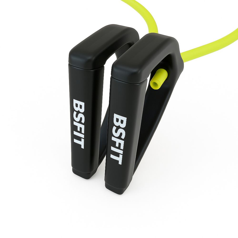 BSFIT Gomas elasticas musculacion de Entrenamiento, Intensidad media Bandas de Resistencia para Fitness Cable, con manijas Yoga