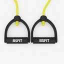 BSFIT Gomas elasticas musculacion de Entrenamiento, Intensidad media Bandas de Resistencia para Fitness Cable, con manijas Yoga