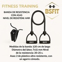 BSFIT Gomas elasticas musculacion de Entrenamiento, Intensidad ALTA Bandas de Resistencia para Fitness Cable, con manijas Yoga