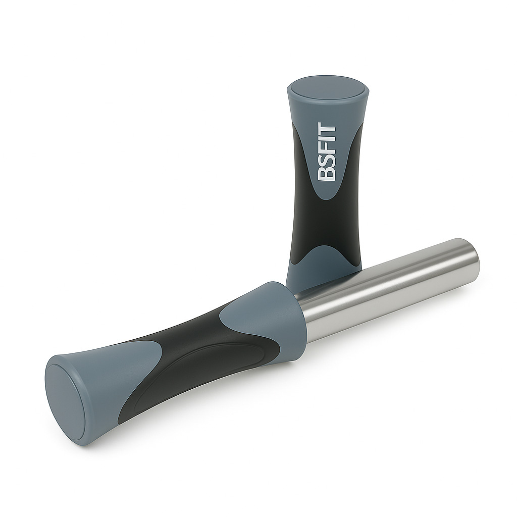 BSFIT Doble Rueda Abdominal de 14cm, ejercitar abdominales, modos de entrenamiento de fuerza dual musculación gimnasia espalda gym