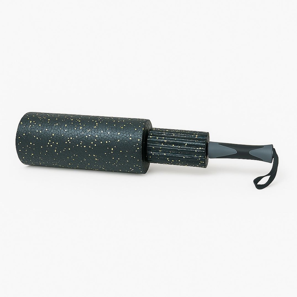 BSFIT Set elongacion foam roller Rodillo de Masaje Muscular de Espuma Suave + rodillo soft stick , Yoga, Pilates