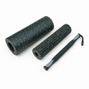 BSFIT Set elongacion foam roller Rodillo de Masaje Muscular de Espuma Suave + rodillo soft stick , Yoga, Pilates