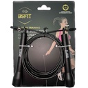 BSFIT Cuerda para Saltar, Cuerda Saltar Comba con Mango Plastico Negro regulable