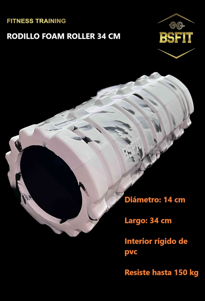 Kit masajes corporal Rodillo 34cm mas doble bola masajes miofaciales