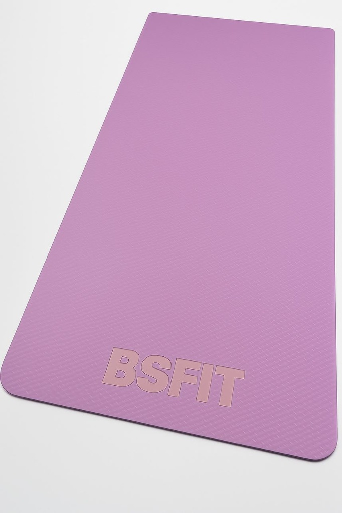 BSFIT Esterilla TPE ecologico 6mm Deporte, Yoga, Pilates, Ejercicios,  Yoga mat, antideslizante