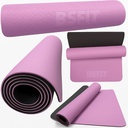 BSFIT Esterilla TPE ecologico 6mm Deporte, Yoga, Pilates, Ejercicios,  Yoga mat, antideslizante