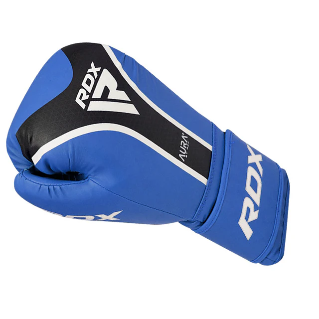 RDX Guantes de Boxeo Muay Thai Entrenamiento, AURA Plus t-17 Boxing Gloves para Sparring Kick Boxing Saco Manoplas de Boxeo MMA Training Mitones, 10 12 14 16 oz

