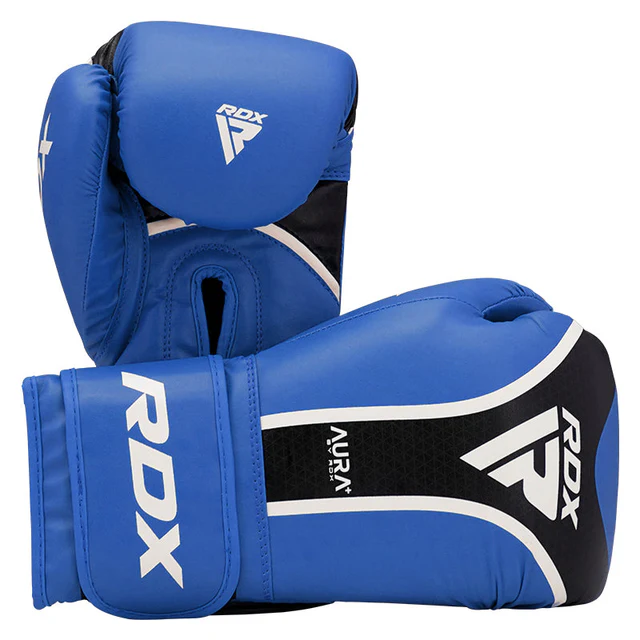 RDX Guantes de Boxeo Muay Thai Entrenamiento, AURA Plus t-17 Boxing Gloves para Sparring Kick Boxing Saco Manoplas de Boxeo MMA Training Mitones, 10 12 14 16 oz
