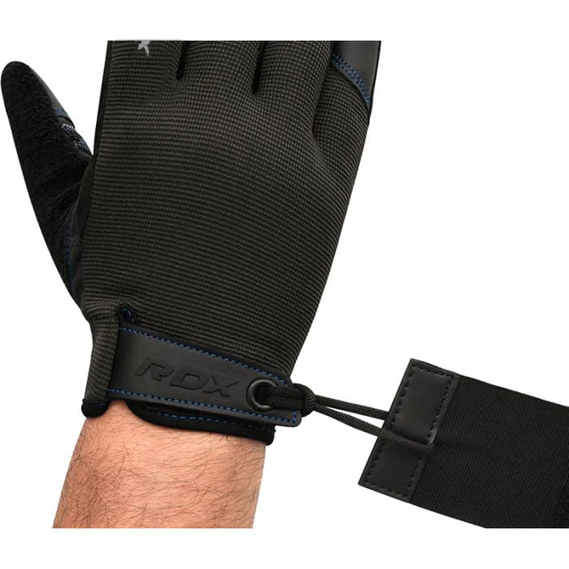 RDX Guantes para el Levantamiento de Pesas, Soporte Adicional elástico y Largo para la muñeca, Agarre Completo en la Palma de la Mano, HIIT Culturismo Ciclismo Entrenamiento para Hombres y Mujeres