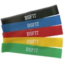 BSFIT Latex Mini bandas circulares  Material Latex set 5 unidades
