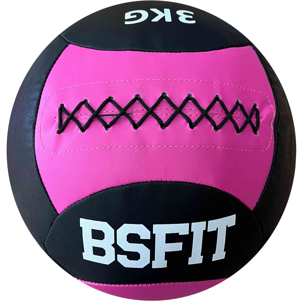 BSFIT Wall ball 3kg a 10kg simil cuero Pelota - Agarre Antideslizante Workout, balon medicinal