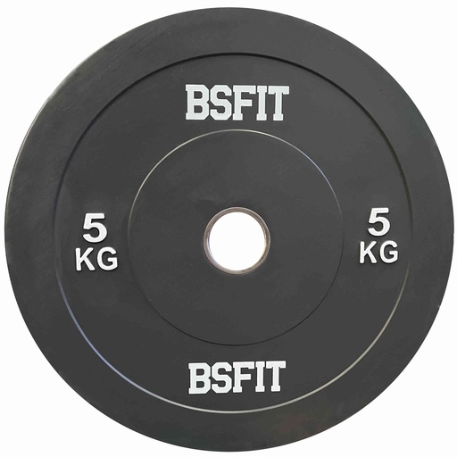 BSFIT disco bumper caucho importado 5Kg olímpico