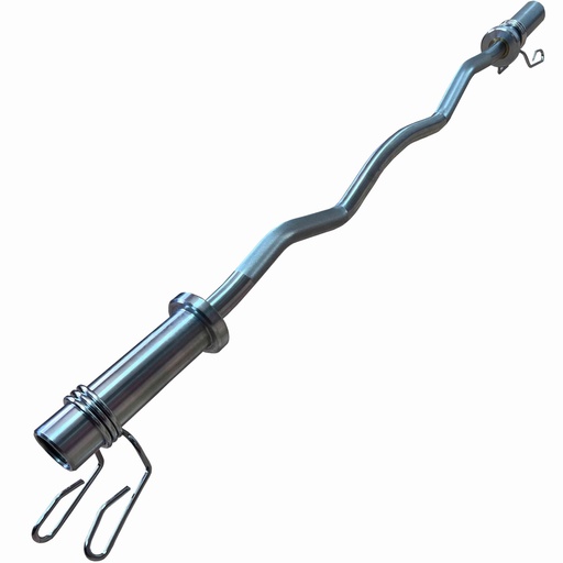 BSFIT Barras EZ Curl Barbell Mancuernas barra olimpica curvada de 120 cm 50mm