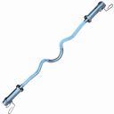 BSFIT Barras W Barbell Mancuernas barra olimpica curvada de 120 cm 50mm