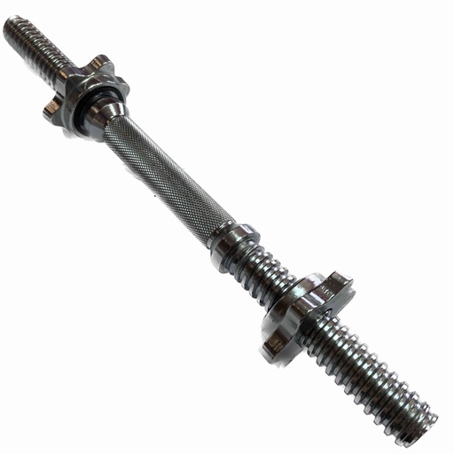 [BS94023] BSFIT Mancuernas de cromo 40cm. Barras: Pesas Ajustables,  pesas dumbbells roscadas y cromadas.