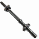 BSFIT Mancuernas de cromo 40cm. Barras: Pesas Ajustables,  pesas dumbbells roscadas y cromadas.