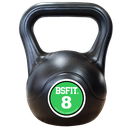 BSFIT® pesas rusas Mancuernas - Kettlebells para Musculación y Entrenamiento de Fuerza - Kettlebel plástico relleno de cemento - Gimnasio en Casa