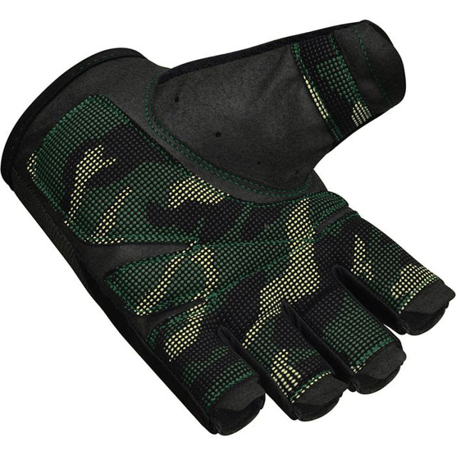 RDX Medio dedo Guantes para el Levantamiento de Pesas, Soporte Adicional elástico y Largo para la muñeca, Agarre Completo en la Palma de la Mano, HIIT Culturismo Ciclismo Entrenamiento para Hombres y Mujeres
