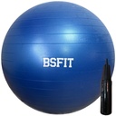 BSFIT, Pelota de Pilates, pelota 85 cm, pilates Accesorios, Fitness, Embarazo, Gymball, balon yoga 1500GR. Inflador gratis