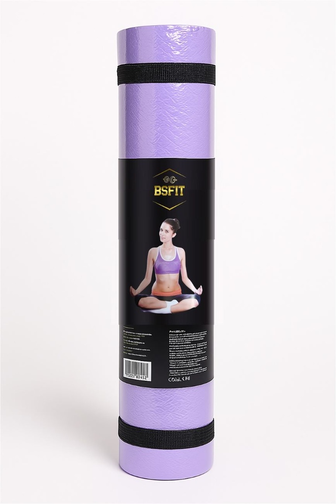 BSFIT Esterilla TPE ecologico 6mm Deporte, Yoga, Pilates, Ejercicios,  Yoga mat, antideslizante