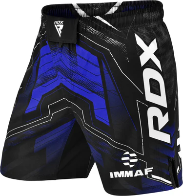 [MSS-IMF-1U-2XL] RDX IMMAF Approved MMA Fight & Training Shorts Blue (2XL)