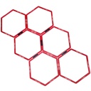 BSFIT ESCALERA ENCASTRABLE HEXAGONAL multicolor 6 hexágonos