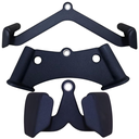 BSFIT Agarres para Gym, Barra poleas Gimnasio, Accesorios Gym, Accesorios para maquinas de gimnasios (Set 3 accesorios Neopreno)