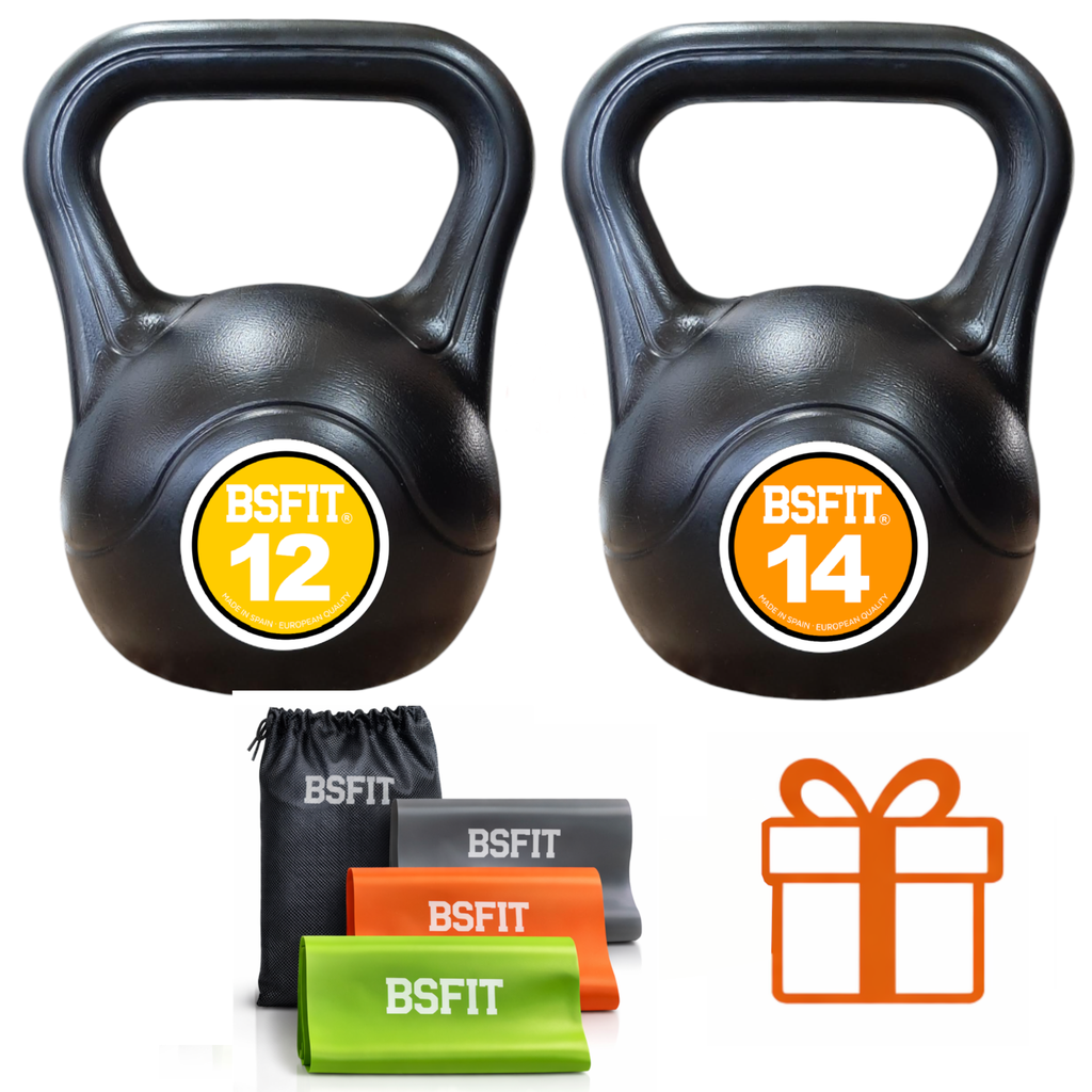 RUSA 14KG + RUSA 12KG + SET GOMAS X 3 GOMAS 1,20MTS 