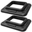 BSFIT 2 módulos de elevación compatible con otras marcas p/ Step Aeróbic Plataforma, escalón Banco Fitness Yoga Antideslizante, Carga 250kg