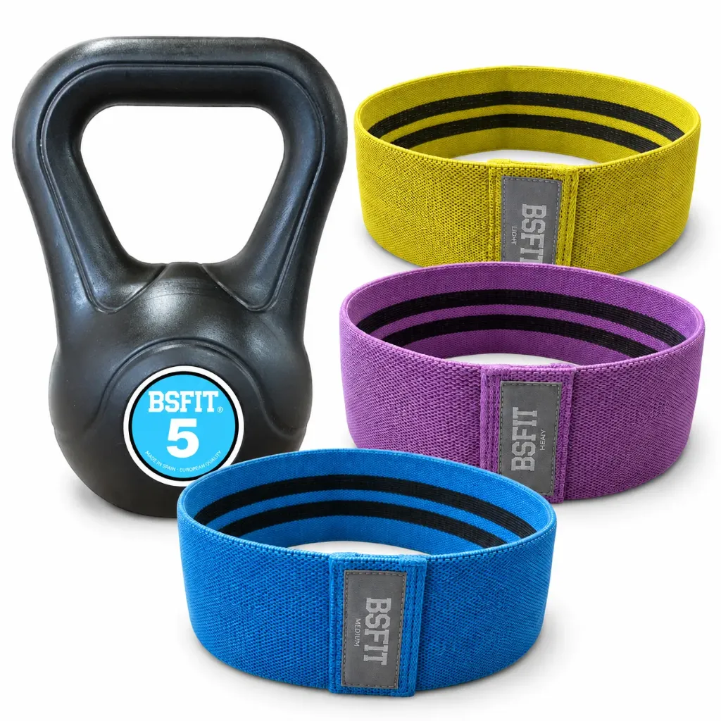 BSFIT Kettlebell 5 kg + bandas