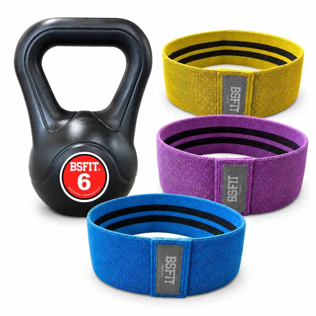 BSFIT Kettlebell 6 kg + bandas
