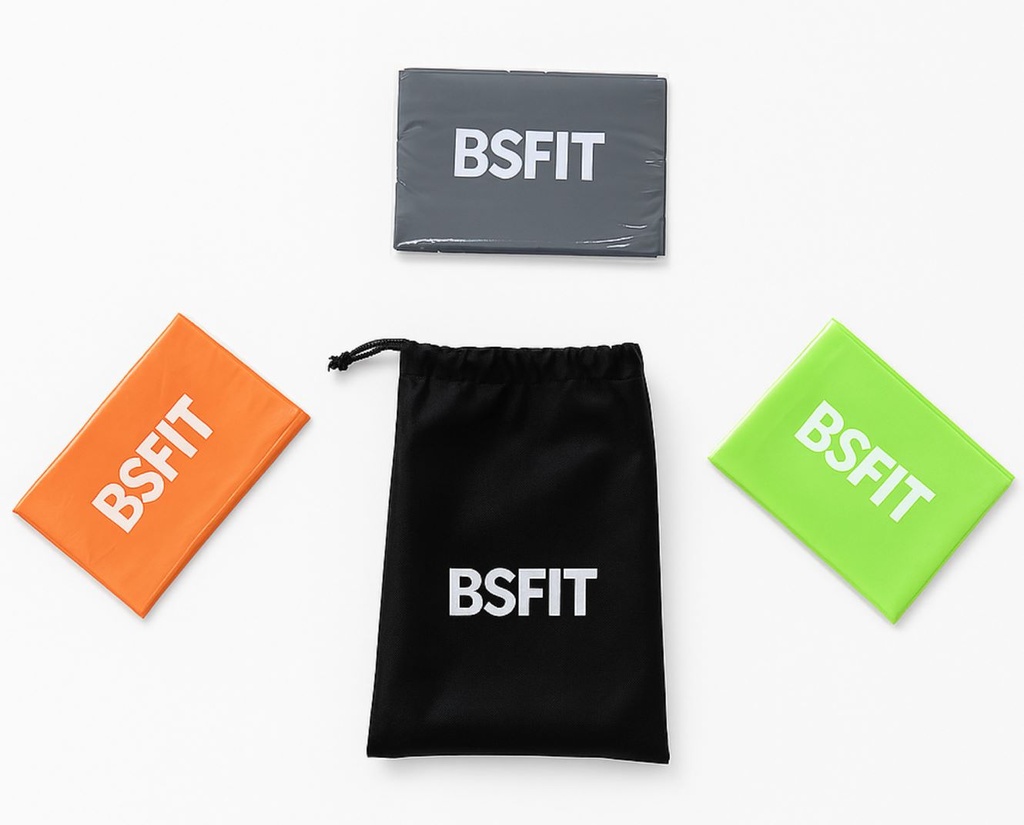 BSFIT Gomas Elasticas Musculacion (3 Unidades), 1.2M/2M Bandas Elasticas 3 Niveles de Resistencia, Fitness