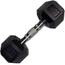 BSFIT 1 Mancuerna pesas, dumbells hexagonales ergonómicas con empuñadura de cromo y revestimiento de caucho. 5kg