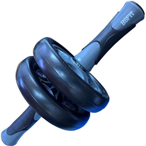 [UP-SVAS-1E85] BSFIT Doble Rueda Abdominal de 14cm, ejercitar abdominales, modos de entrenamiento de fuerza dual musculación gimnasia espalda gym