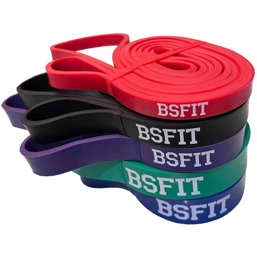 BSFIT: Banda Elástica para Dominadas en Casa, Calistenia y Musculación - Resistencia y Versatilidad para un Entrenamiento, Gomas elasticas musculacion. Gomas Entrenamiento Fuerza
