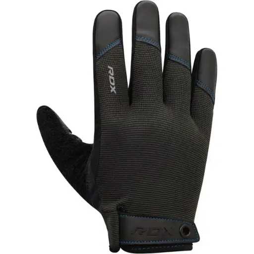 RDX Guantes para el Levantamiento de Pesas, Soporte Adicional elástico y Largo para la muñeca, Agarre Completo en la Palma de la Mano, HIIT Culturismo Ciclismo Entrenamiento para Hombres y Mujeres