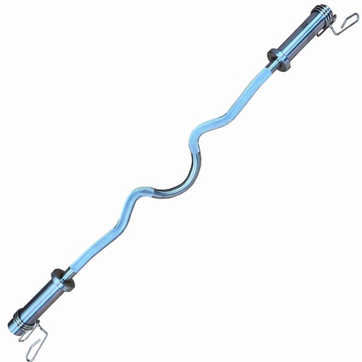 [BS94148C] BSFIT Barras W Barbell Mancuernas barra olimpica curvada de 120 cm 50mm
