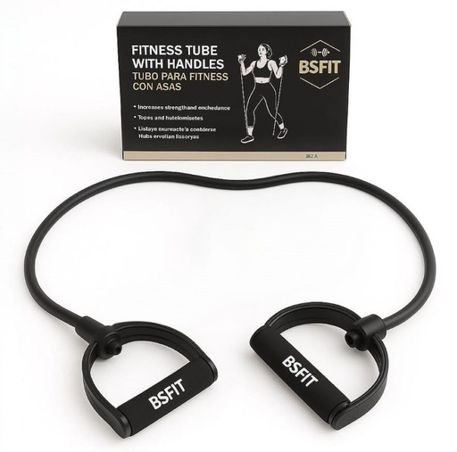 [HI-8B8V-Q513] BSFIT Gomas elasticas musculacion de Entrenamiento, Intensidad ALTA Bandas de Resistencia para Fitness Cable, con manijas Yoga BS97610H