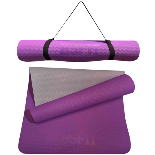[BS97548-4] BSFIT Esterilla TPE ecologico 4mm Deporte, Yoga, Pilates, Ejercicios,  Yoga mat, antideslizante