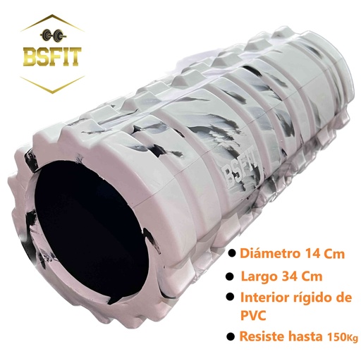 [BS97453B1] BSFIT Rodillo 34CM para Masaje de espuma Bienestar con el Rollo masaje Pilates Yoga fitness
