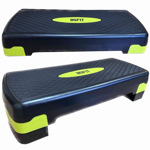 [BS97301] BSFIT Step de Aeróbic Plataforma, escalón Banco Fitness Yoga Antideslizante, Carga 250kg